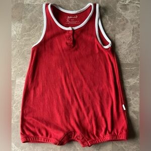 Goumi kids Romper Sz 2t one piece sleeveless snap buttons organic cotton/ bamboo